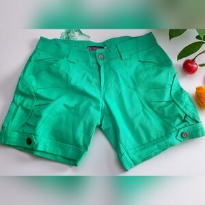 Vibrant Green Women's Cargo Shorts